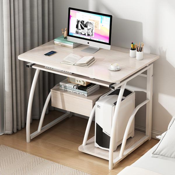 China 3D WOOD Modern Simple Computer Desk Desktop Desk Bookshelf ...