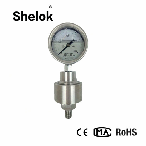 China Stainless steel glycerine or silicone oil filled diaphragm seal