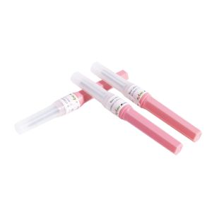 veterinary blood collection needle with protective cap