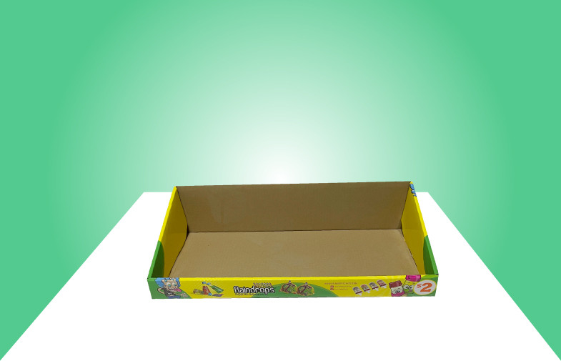 China Kids Candy Cardboard PDQ Trays For Selling Candy / Foods / Snacks