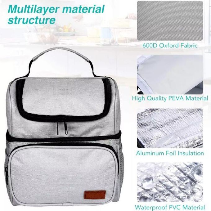China 600D Oxford Outside PEVA Foil Liner Insulated Cooler Bag Eco Friendly