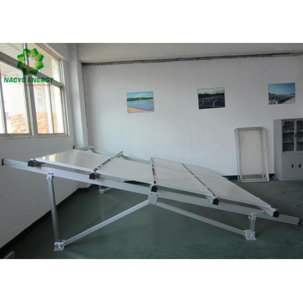 China Long Life Ground Mount Solar Racking System , Adjustable Solar ...