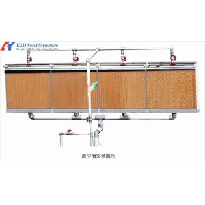 Honeycomb evaporative cooling pad wall system