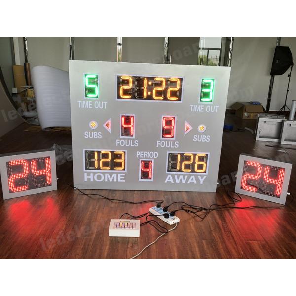 China Digital Wireless Control LED Basketball Scoreboard With Shot ...