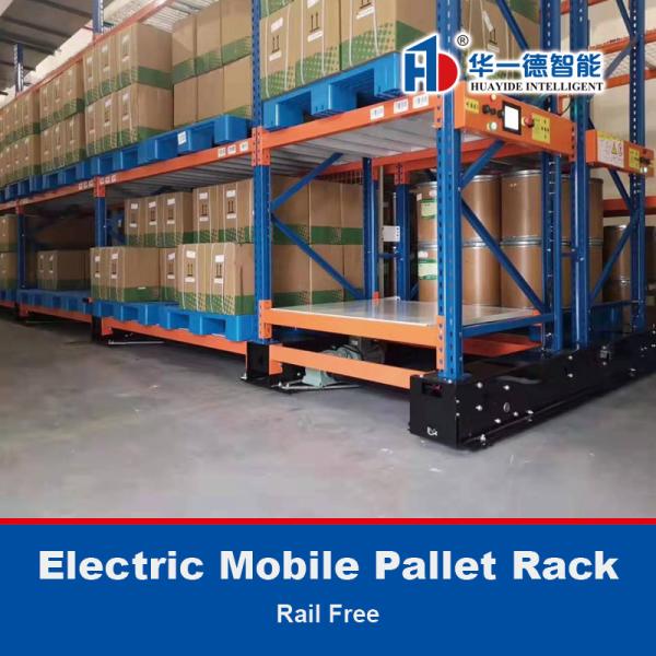 China Electric Mobile Pallet Rack Rail Free Racking Warehouse Storage ...
