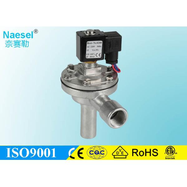 China Remote Control Diaphragm Solenoid Valve , DC24V Single Acting