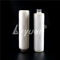 China Hydrophobic 40inch Air PTFE Vent Filter 222 Fin PTFE Water Filter