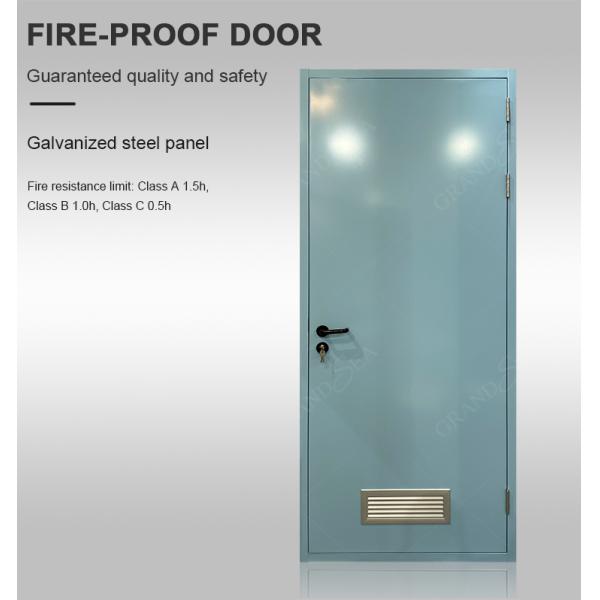 China Sheet Metal Fire Rated Steel 60 90 Minutes Fire Resistant Door ...