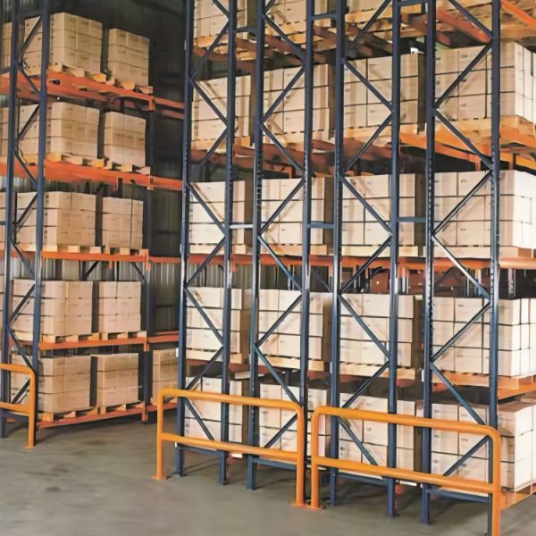 China Q235 Double Deep Pallet Racking System , Industrial Warehouse ...