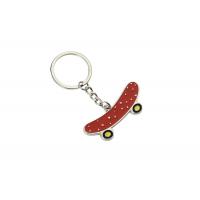 China Zinc Alloy Iron Skateboard Key Chain Mini 3.5mm Pantone Cute Souvenir Gift