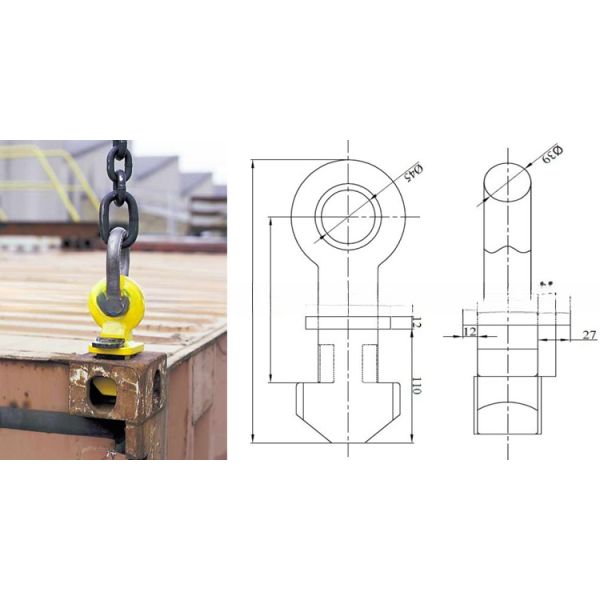 China Top and Bottom Lifting Lug Heavy Duty ISO Shipping Container ...