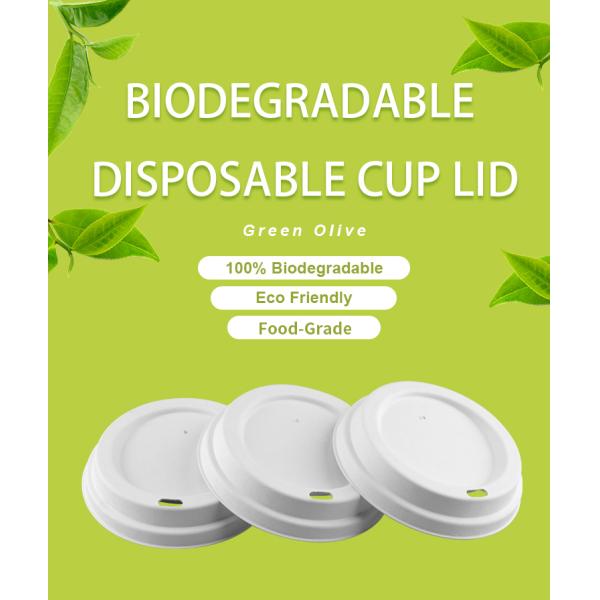 China Custom Plants Coffee Cups Lids Made From Sugarcane Bagasse Pulp