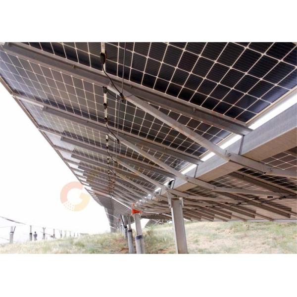 China Hot Galvanizing One Axis Solar Tracker Ground Mounting Structure ...