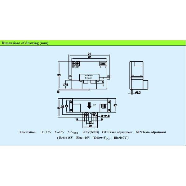 China Hall Effect Precision Open Loop Current Sensor Input 1000A ...