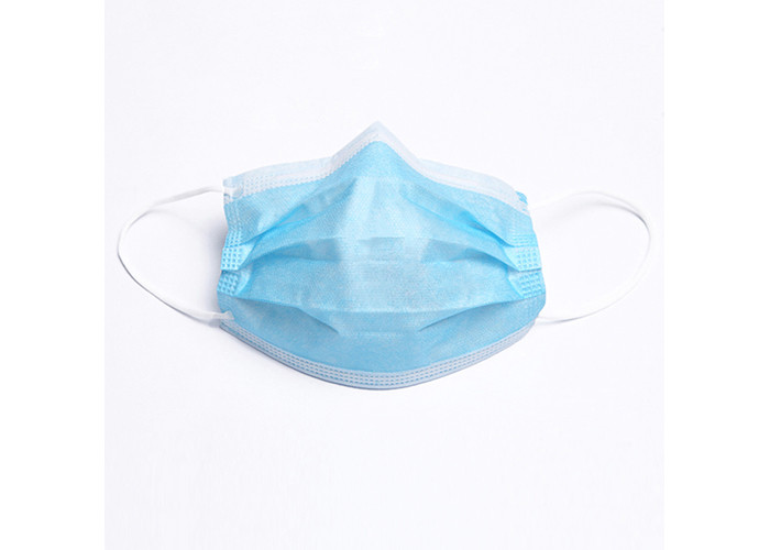 China 2 Ply 3 Ply Earloop Non Woven Disposable Medical Mask Surgical Using Blue Color