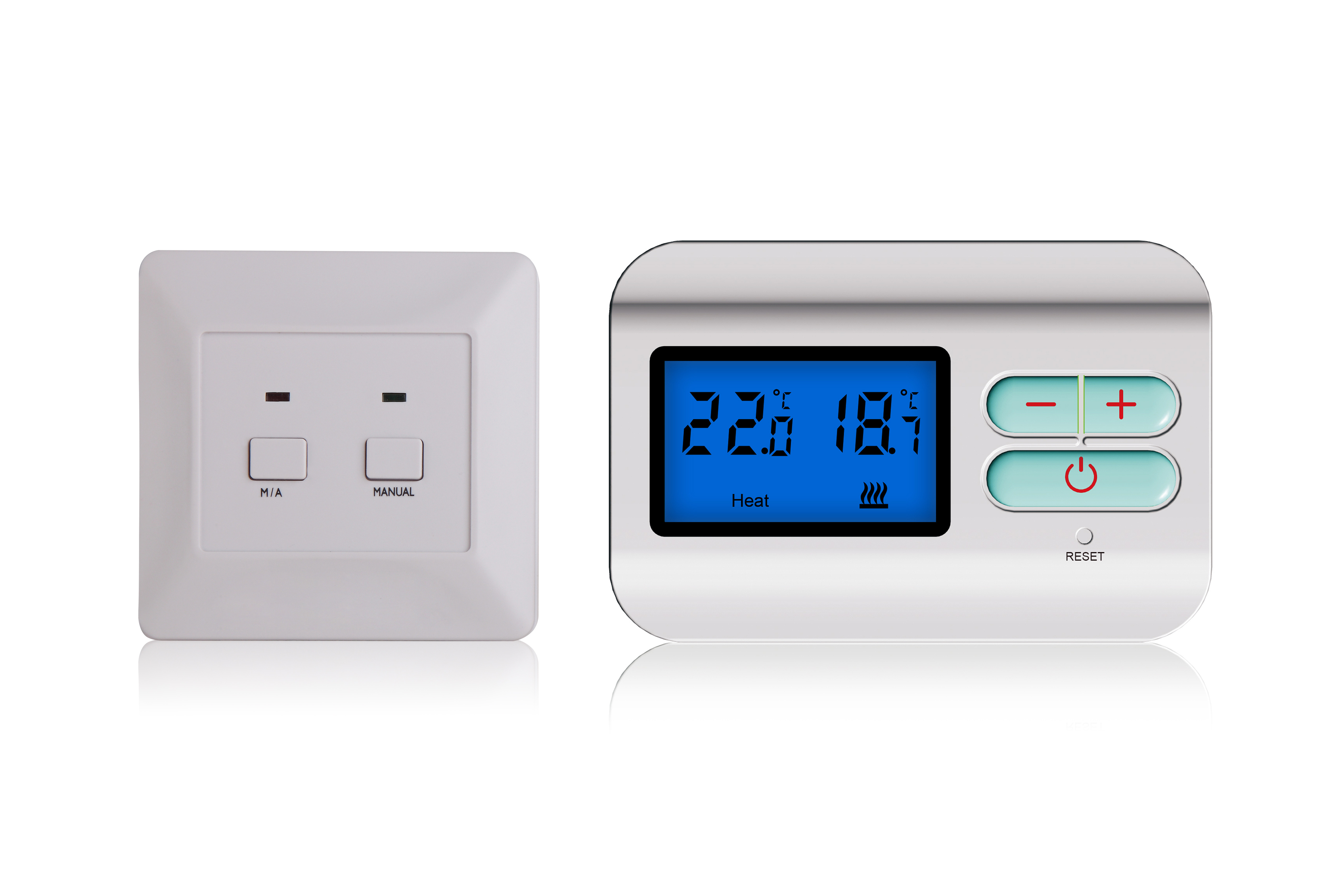 China Heat Only Programmable Thermostat , Heat Pump Thermostat With Emergency Heat