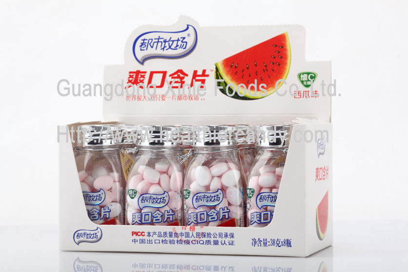 China Low Calorie Sugarless Vitamin C Candy Normal Oval Sour Watermelon Sweets