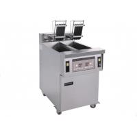 China 13*2L Electric 2-Tank Fryer / Commercial Kitchen Equipments With Oil Filter