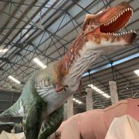 China Big Realistic Animatronic Dinosaur T Rex Dinosaur Statue And Playground