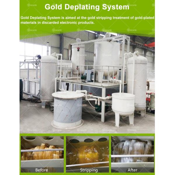 China Fully Automatic E Waste Recycling Line Surface Gold Stripping ...