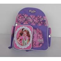China Pretty Cartoon Character Backpacks , Personalized Kids Backpacks Purple