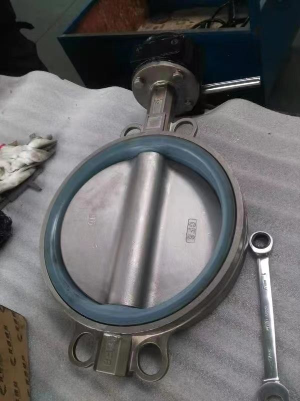 China ANSI DIN BS JIS Standard Silicone seated Wafer style Butterfly Valve for hot air