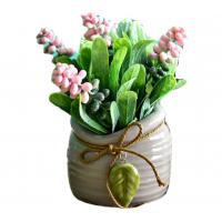 China Potted Artificial Wheat Ear Colorful Flower Home Office Desk Decor