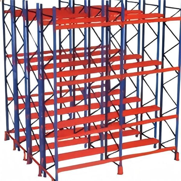 China Q235 Double Deep Pallet Racking System , Industrial Warehouse ...