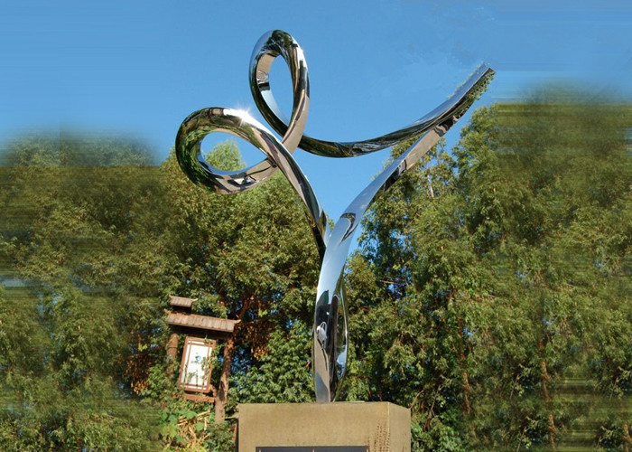 China Professional Stainless Steel Outdoor Sculpture , Stainless Steel Art Sculptures