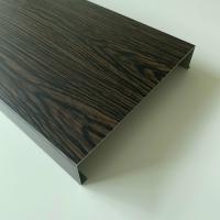 China 150x30x0.8mm Aliminum H Strip Ceiling With Pre-Print Wooden Grain