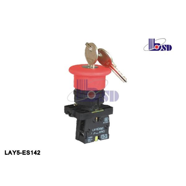 China Red Emergency Stop Push Button Switch / Emergency Stop Switch ...