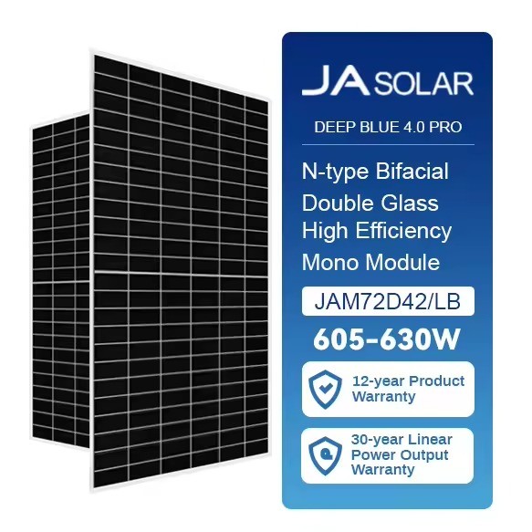China TOPCON 610W 615W 620W 625W 630W 635W N-Type Bifacial Double Glass ...