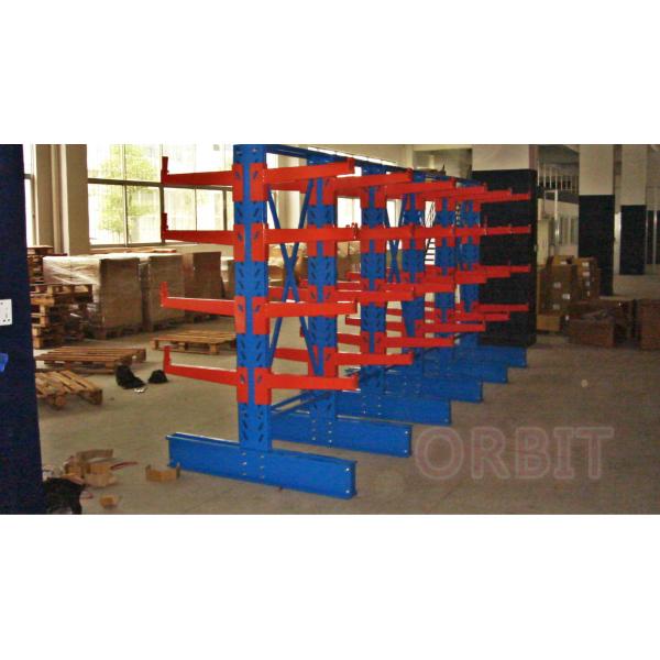 China Long Goods Handling Cantilever Shelving For Timber , Pipe , Tube ...