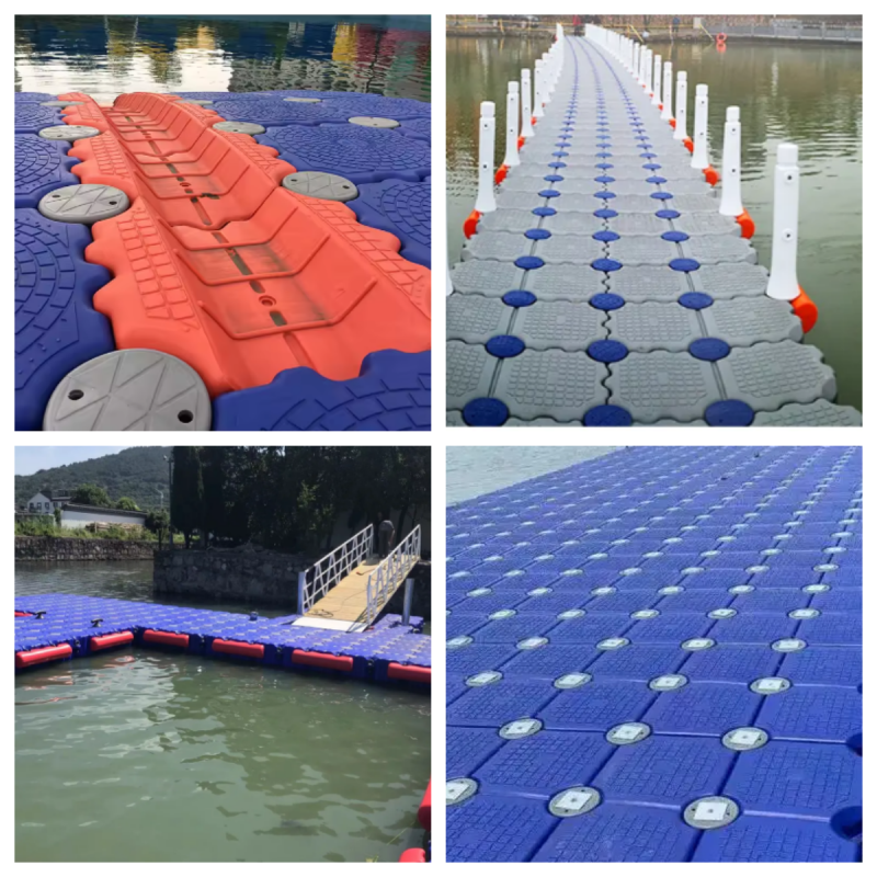 China A Floating Pontoon Bridge PE Plastic Floating Pontoon Bridge ...