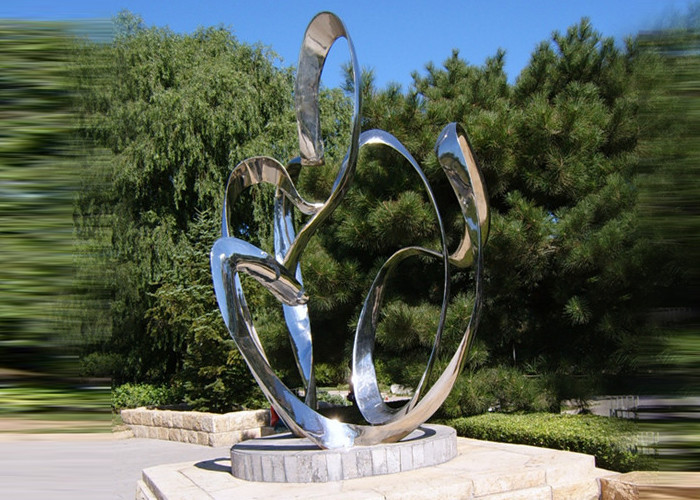 China Custom Size Stainless Steel Sculpture For City Decoration OEM / ODM Acceptable