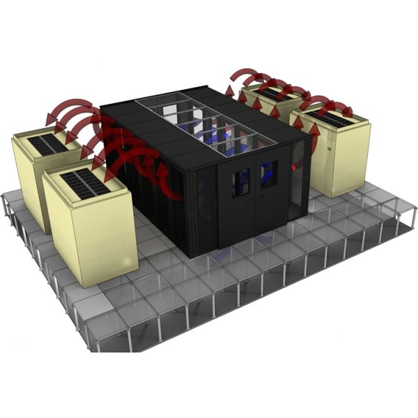 China 42u Server Rack Data Center Lt Server Room Cold Aisle Containment ...