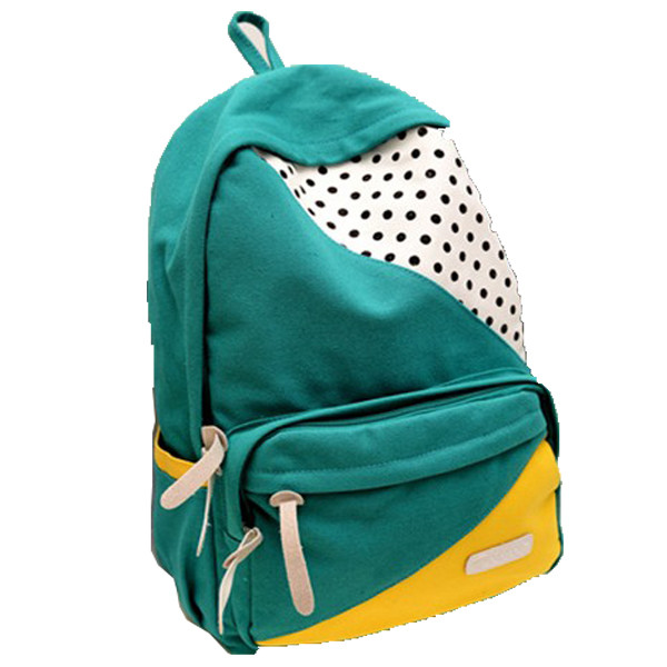 China ECO Friendly Green Pretty Outdoor Sports Backpack Canvas Back Pack Personalized