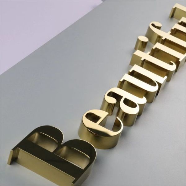 China Company Lobby Polished 3D Metal Letters Stainless Steel Lettering ...